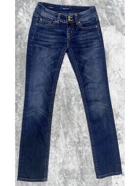 Vigoss Studio Straight Leg Jeans Women's Size 26 Y2K Dark Wash
